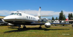 Lockheed Jetstar business jet at the Pacific Coast Air Museum.