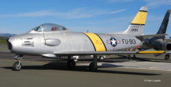 RF-86F Sabre on the ramp at the Wings Over Wine Country Air Show